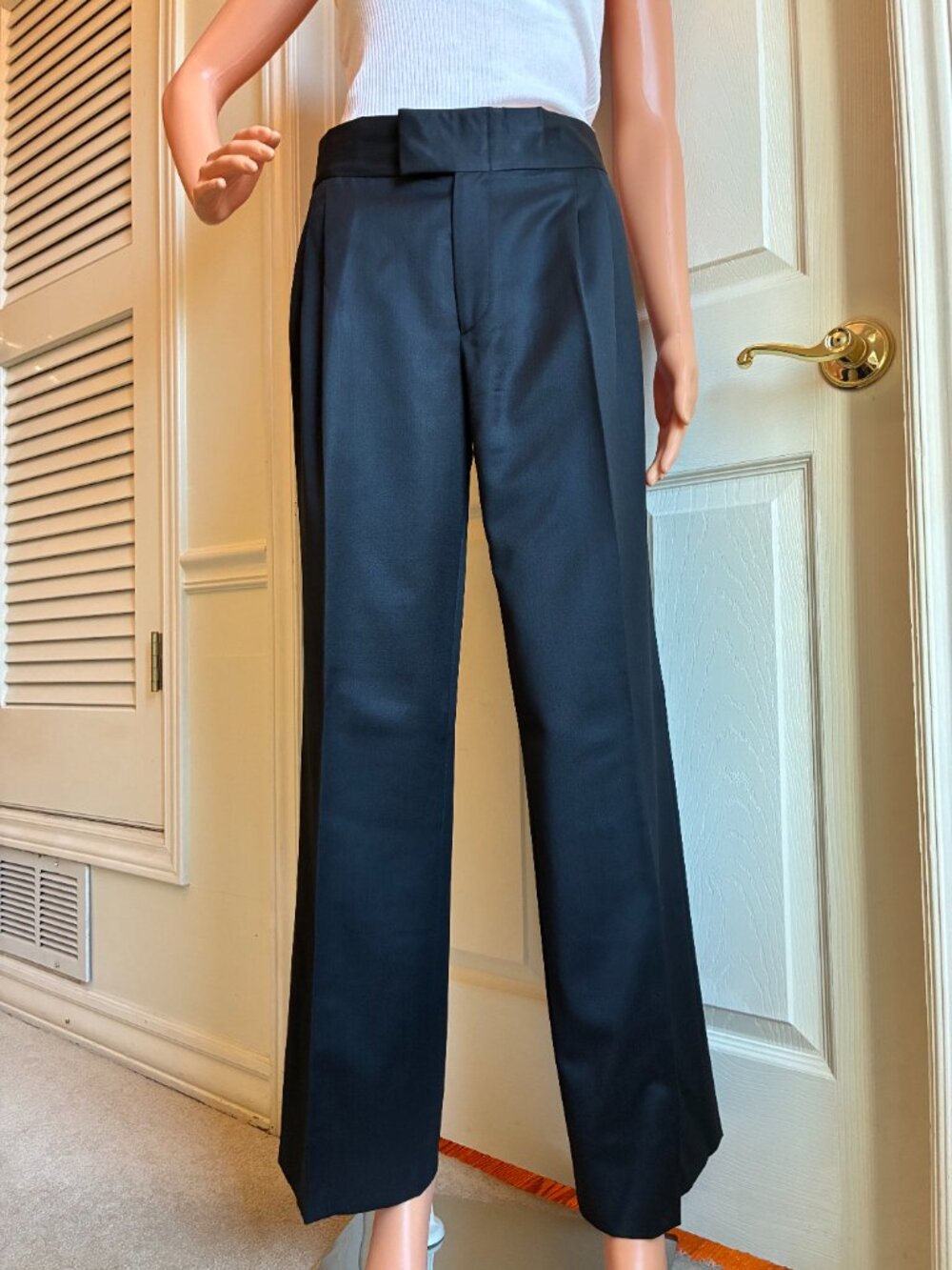 Authentic GUCCI Y2K Tom Ford - Black Tailored Trousers - Wool Mohair - 38/2